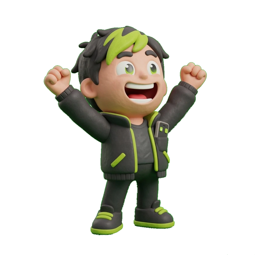 Kiplio mascot celebrating